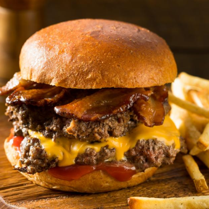 Hambúrguer Rosildão premium com ingredientes especiais